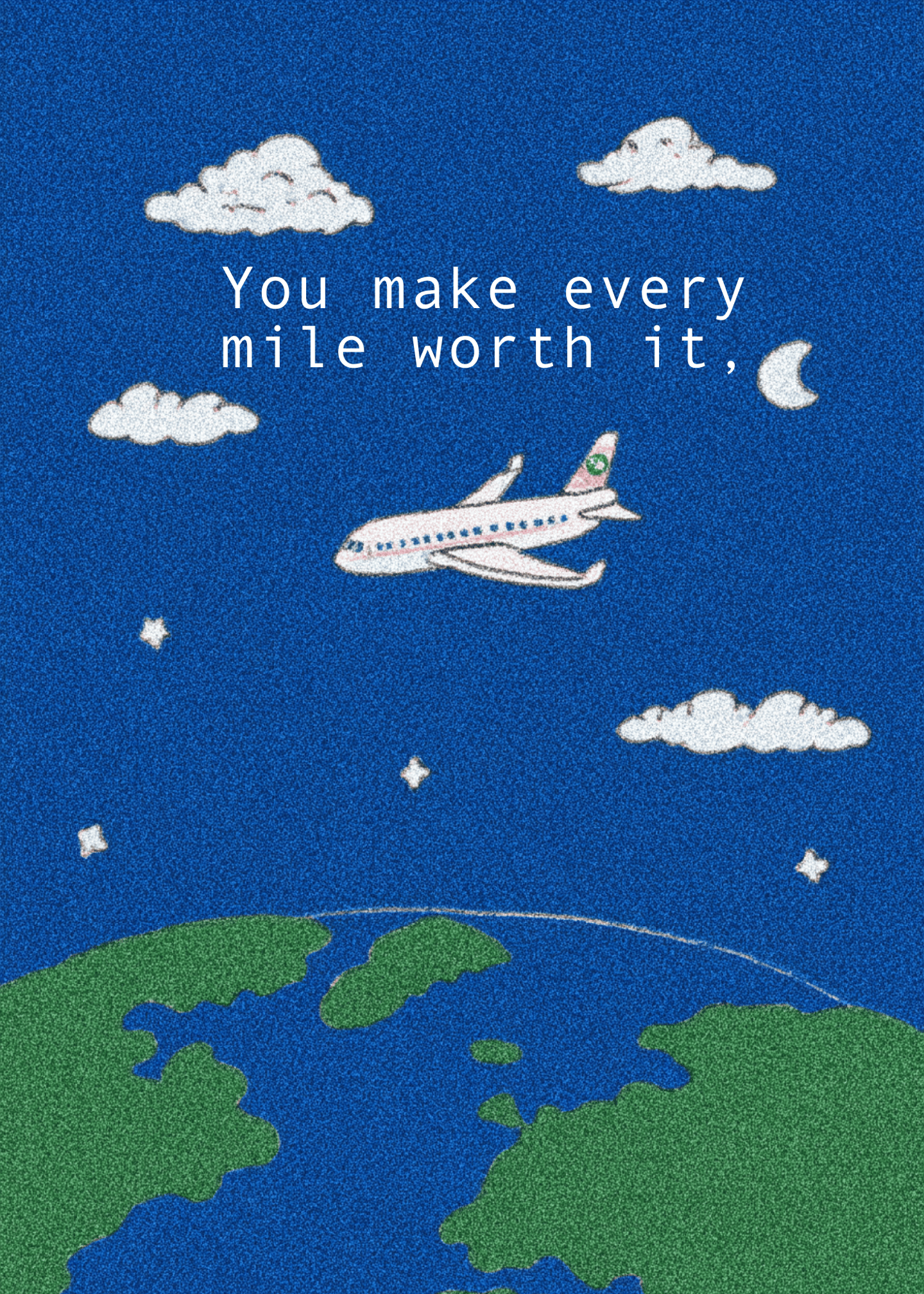 Every Mile Worth It Airplane Card