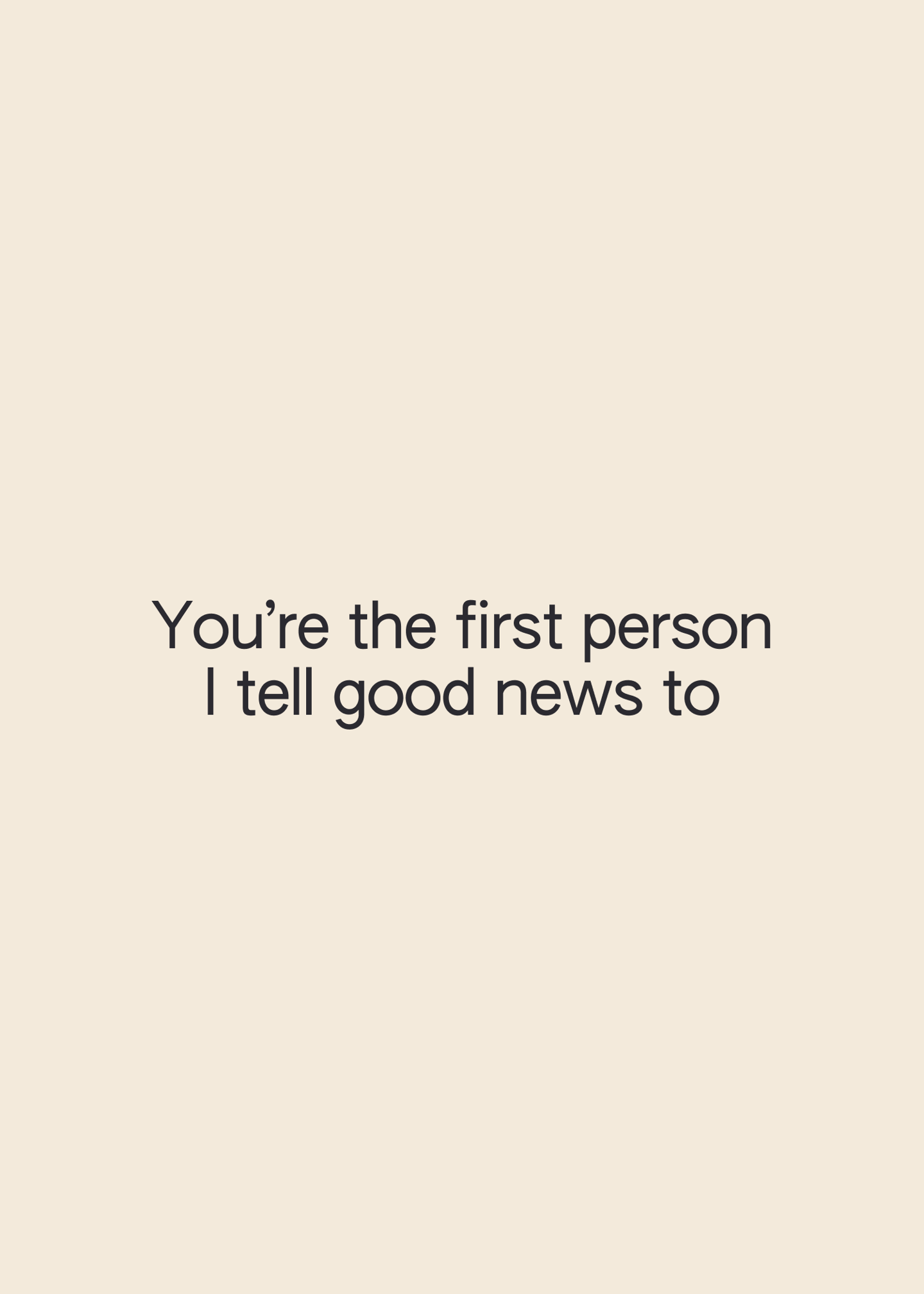 good news to