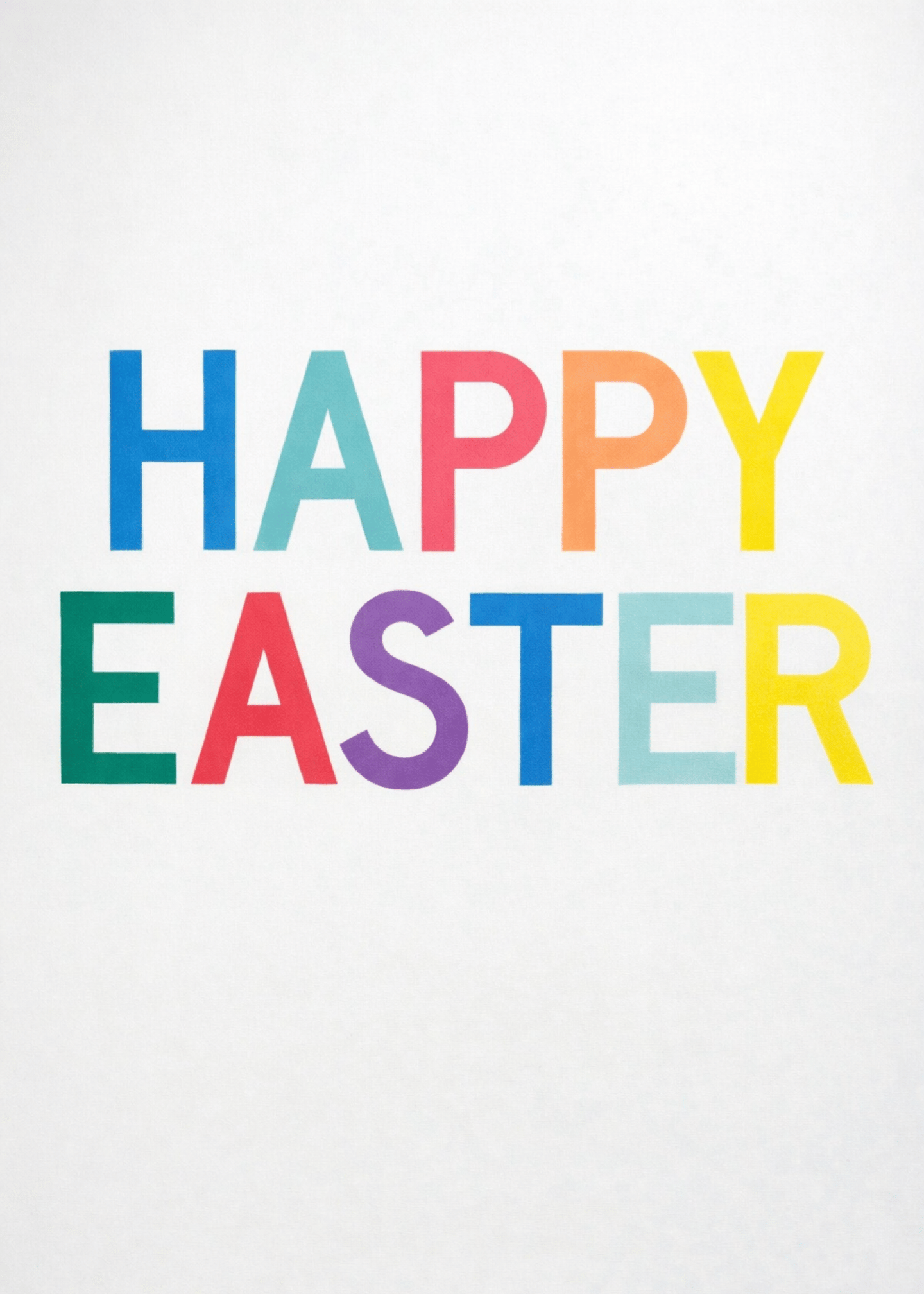 Happy easter colored