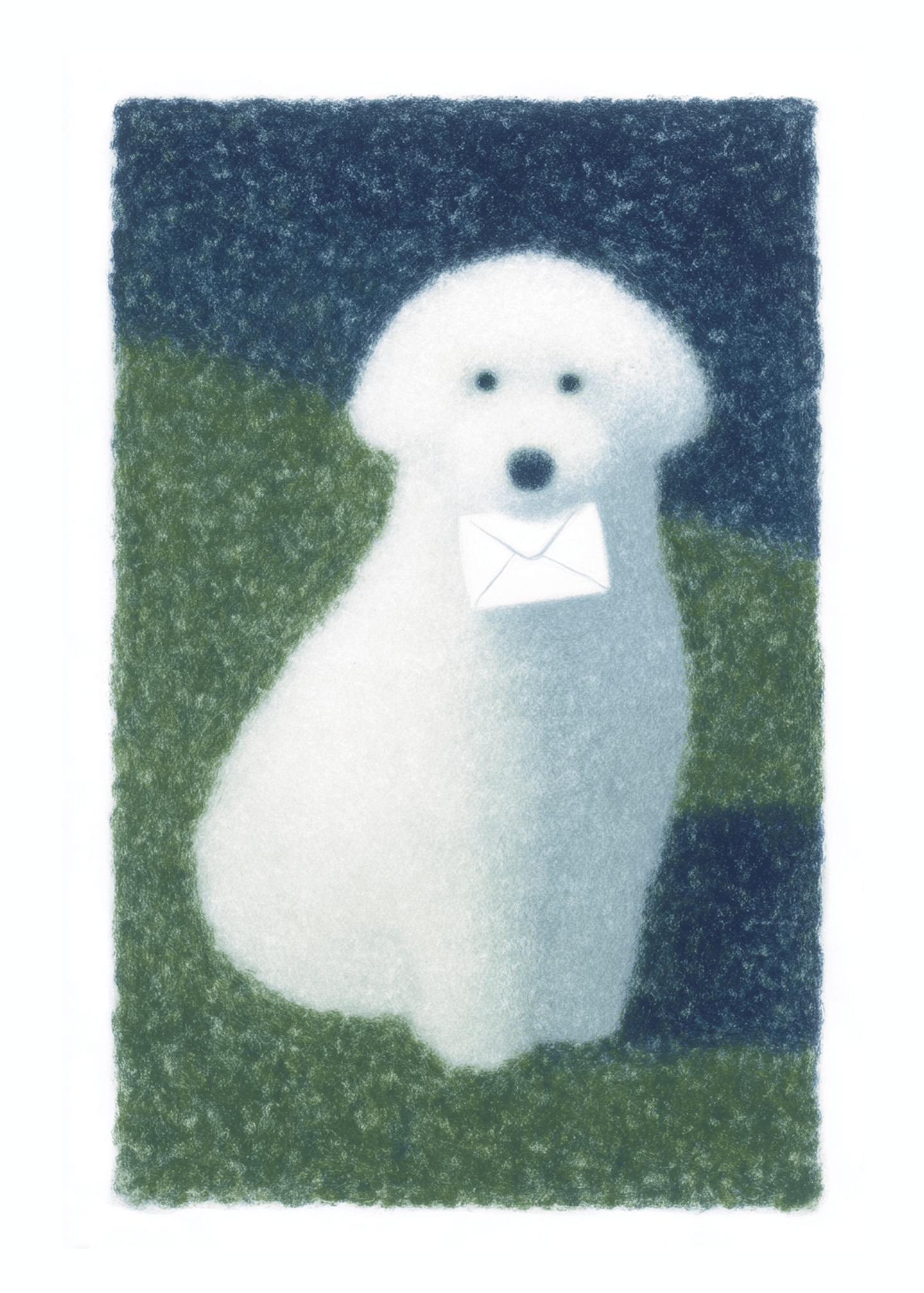Puppy with a letter for Dear future me