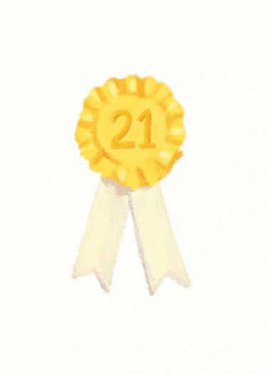 21 ribbon