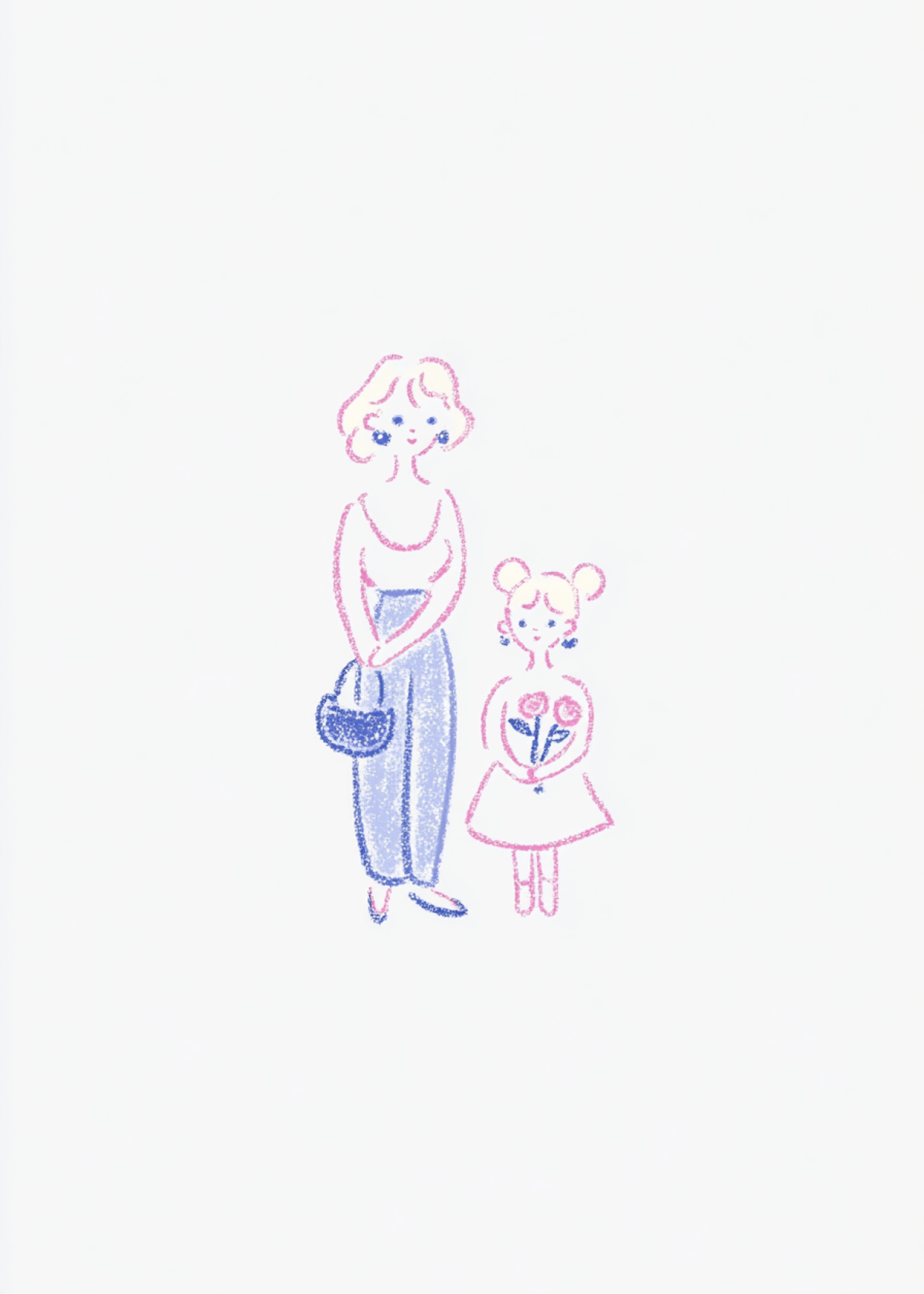 mom and daughter together