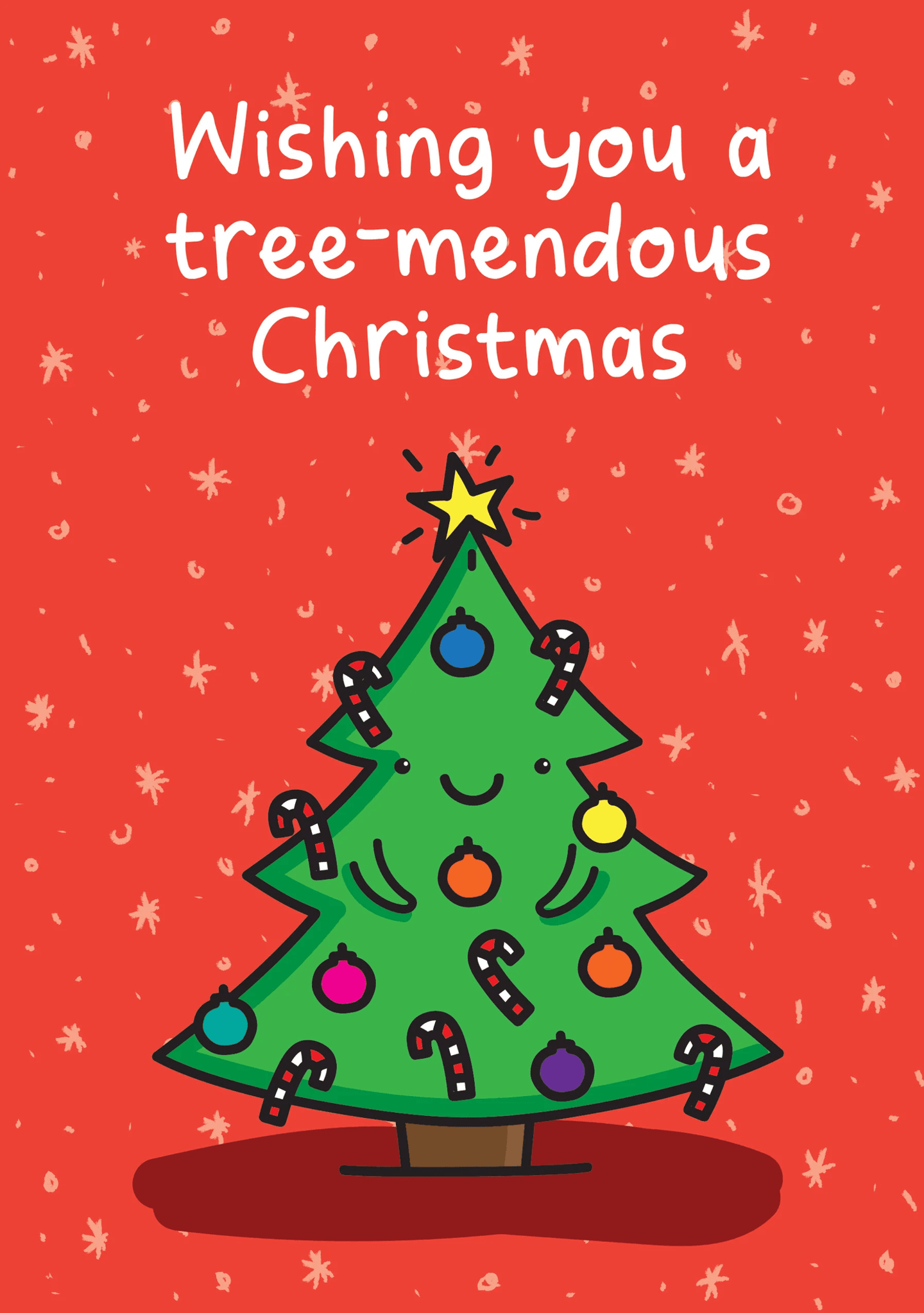 Tree-mendous Christmas Card