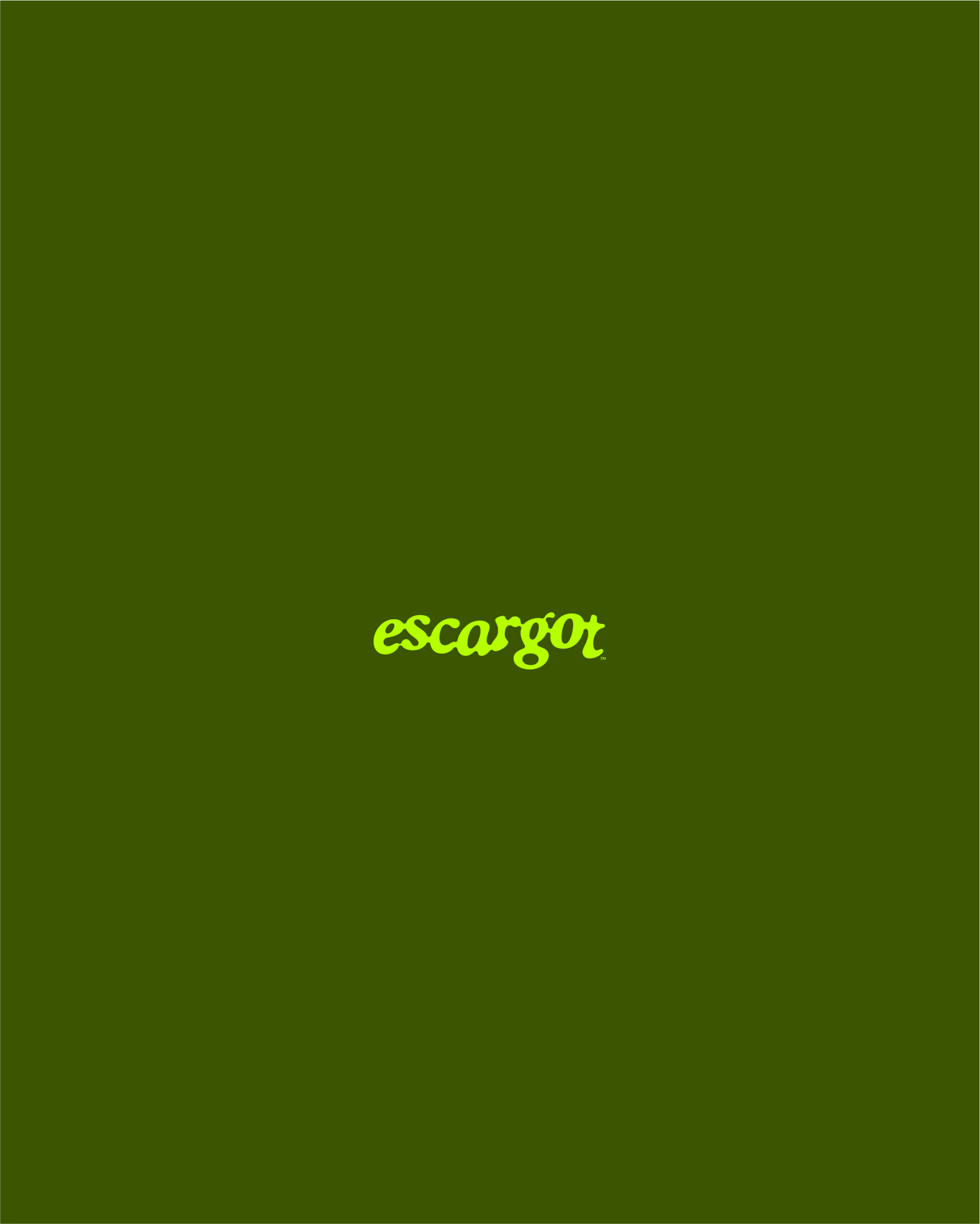 Escargot Brand Backer Card
