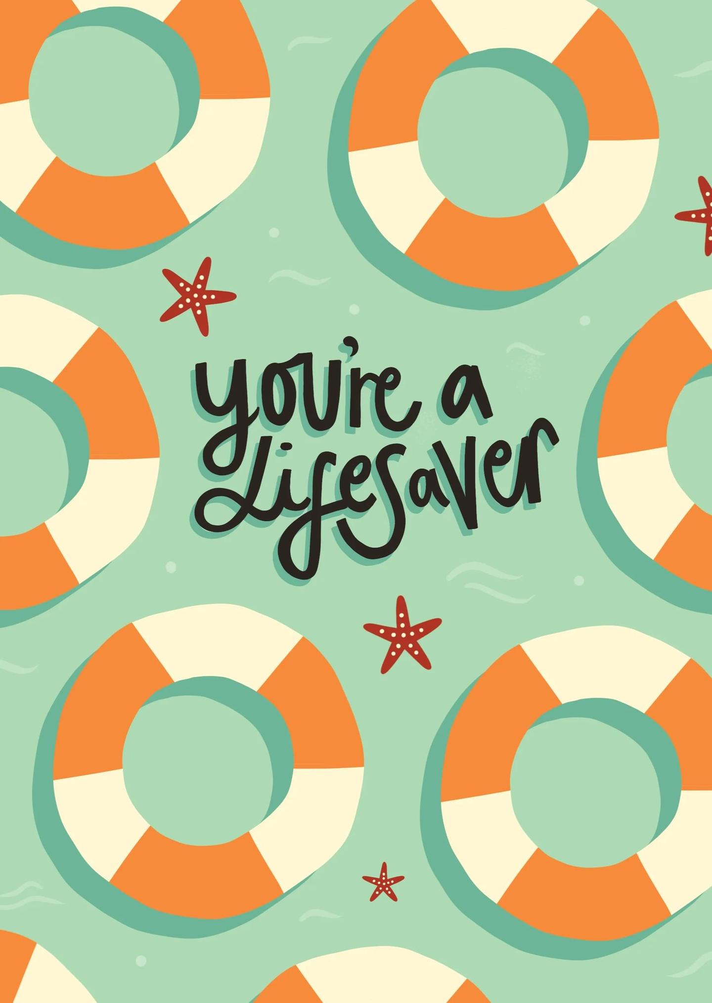 Lifesaver Appreciation Card