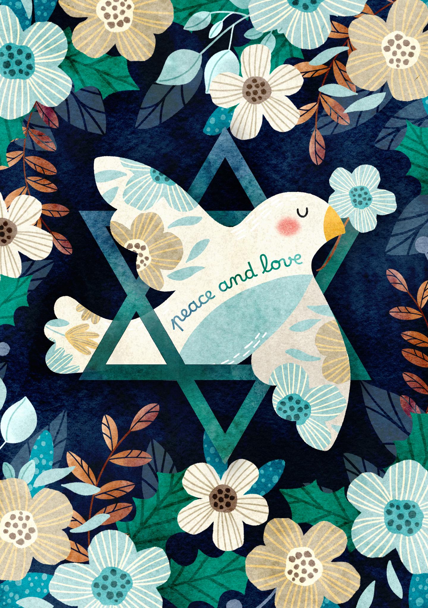 Peace and Love Hanukkah