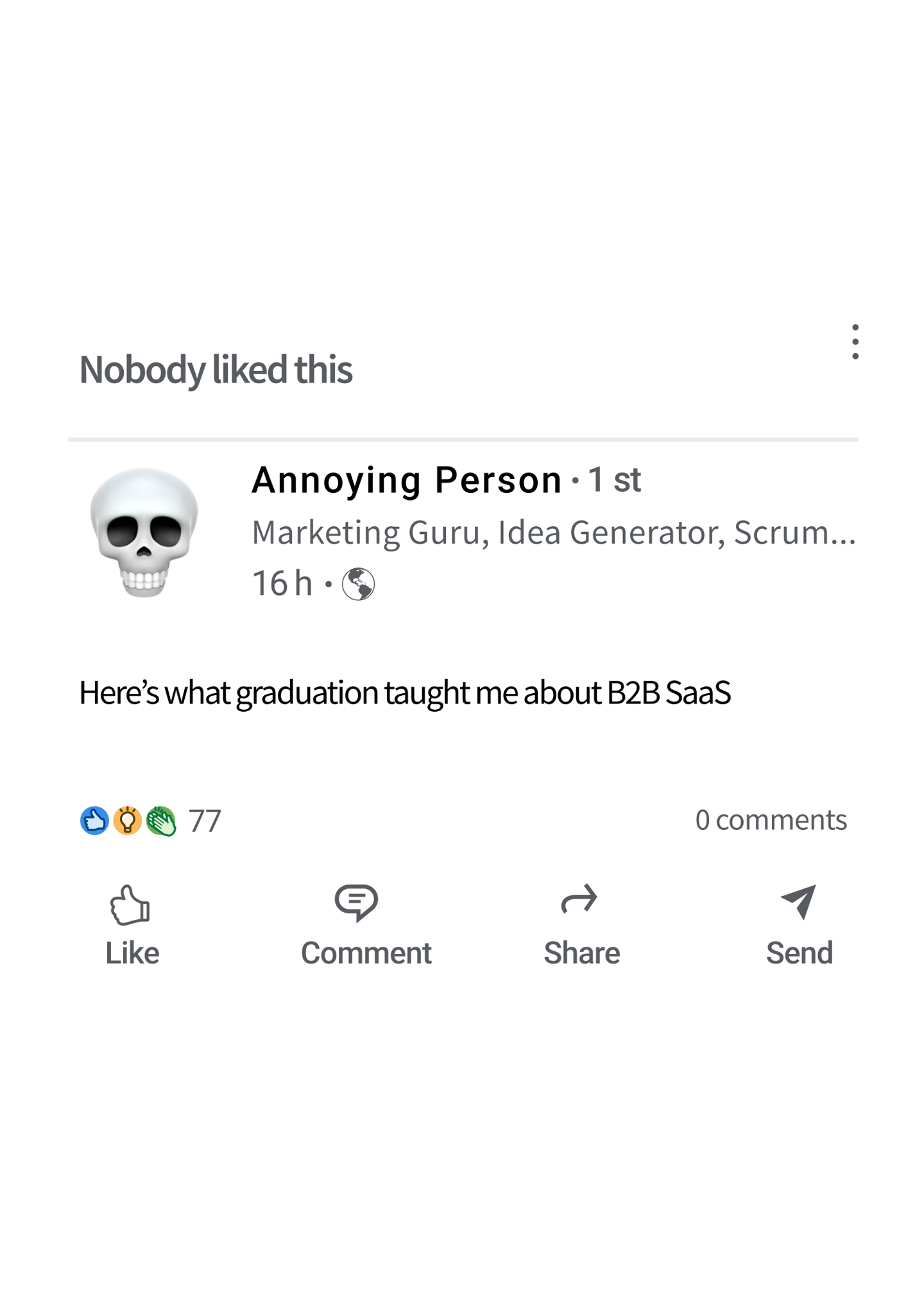 A Graduation Post That Didn’t Land