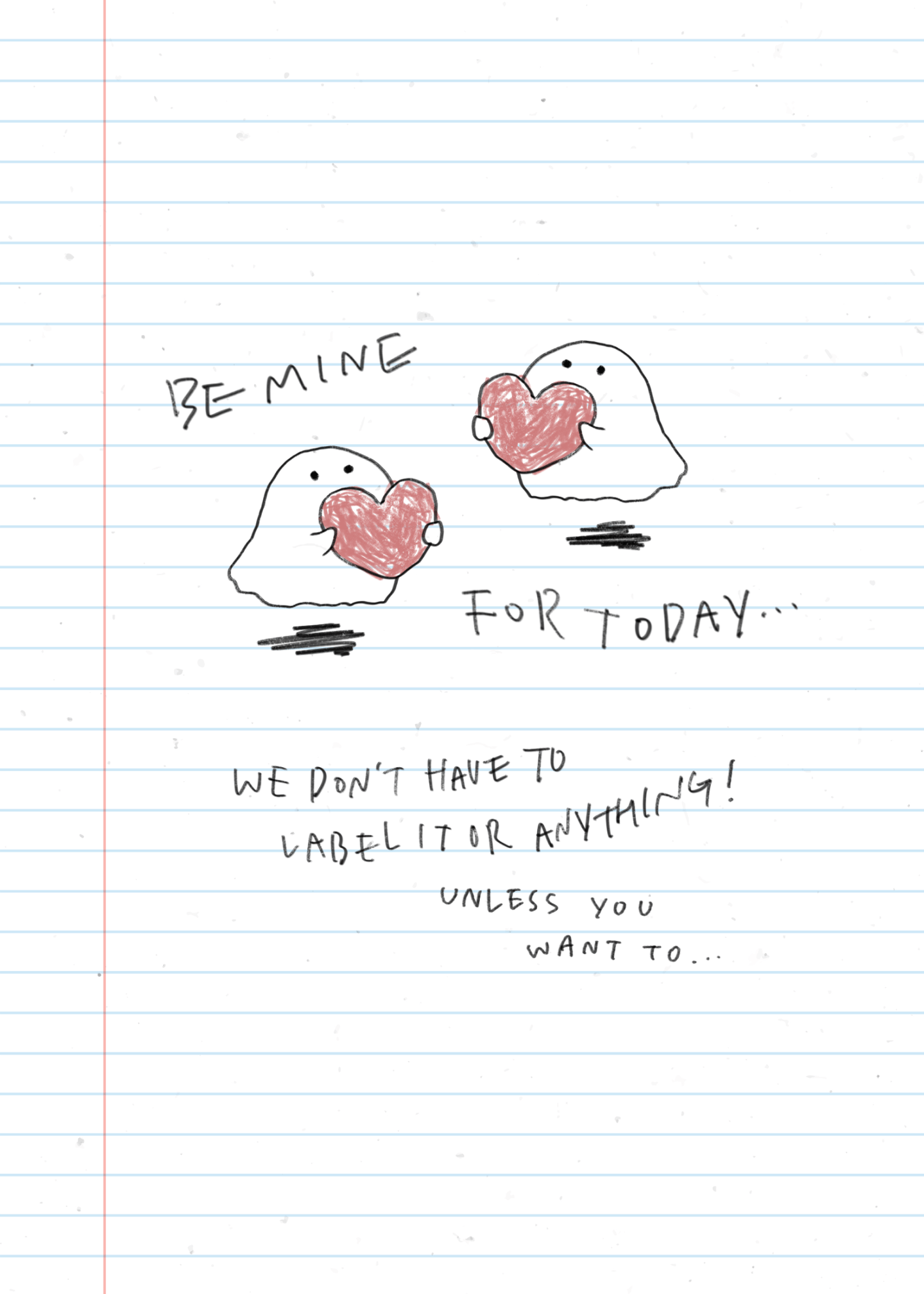 Be Mine Ghost Card