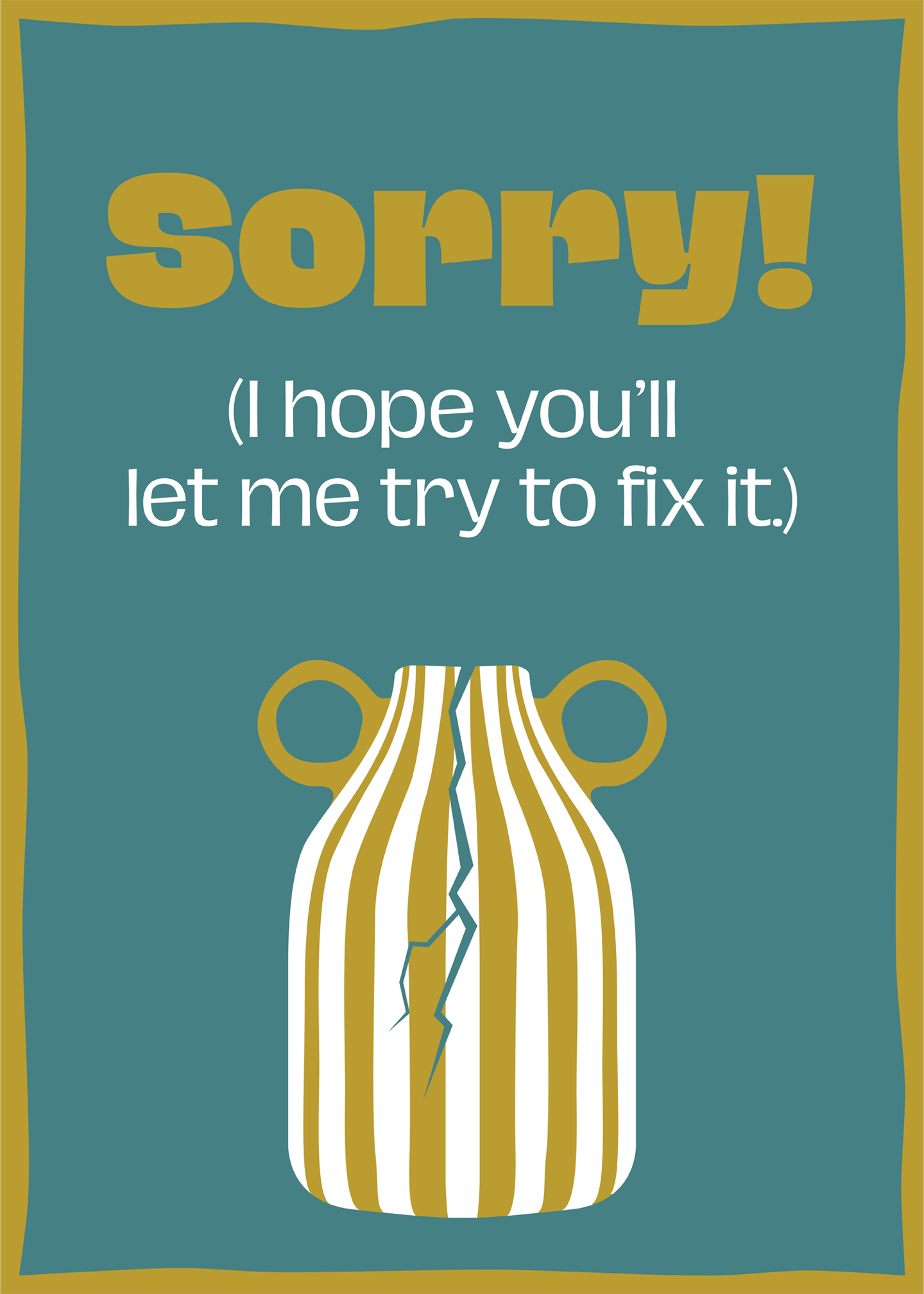 Sorry Let Me Fix It Card