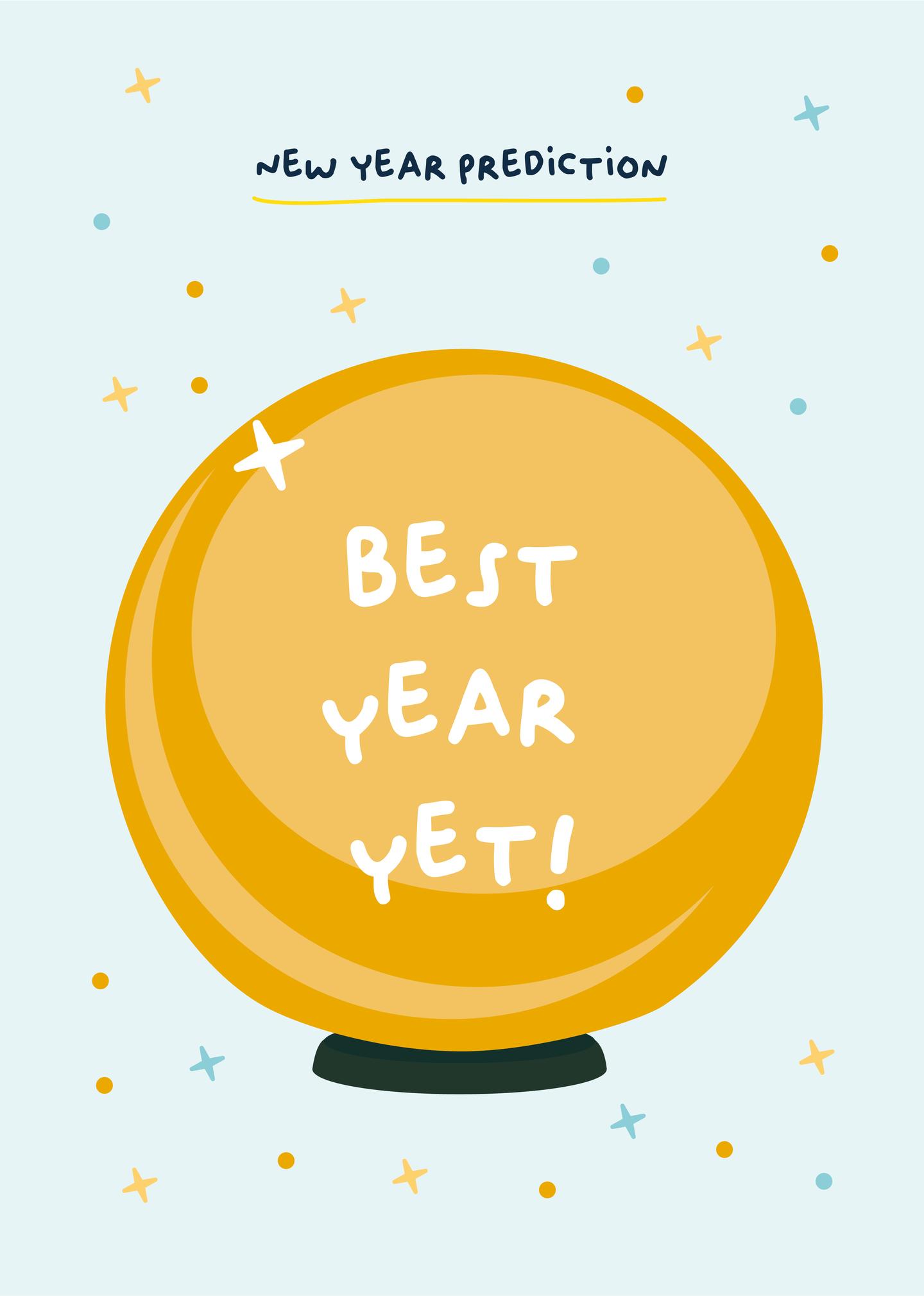 Crystal Ball New Year Wishes