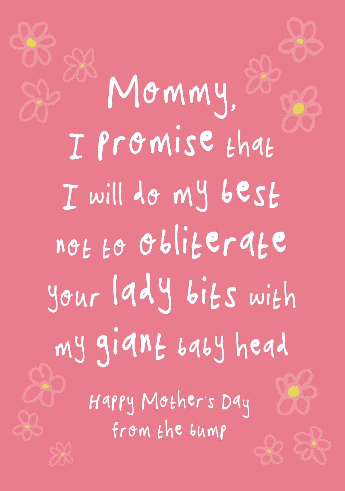 From the Bump Mother's Day Card