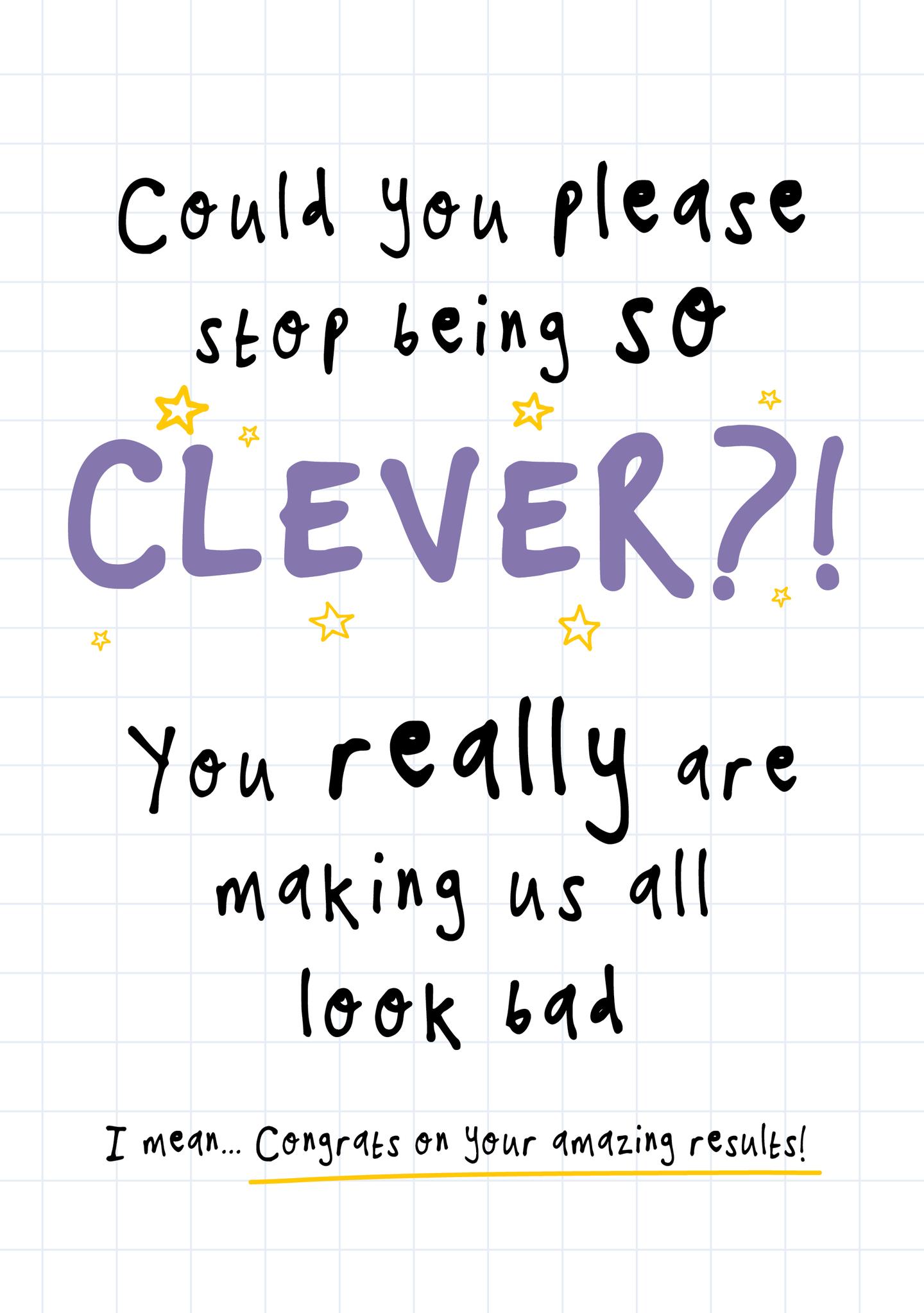 Clever Results Congrats Card