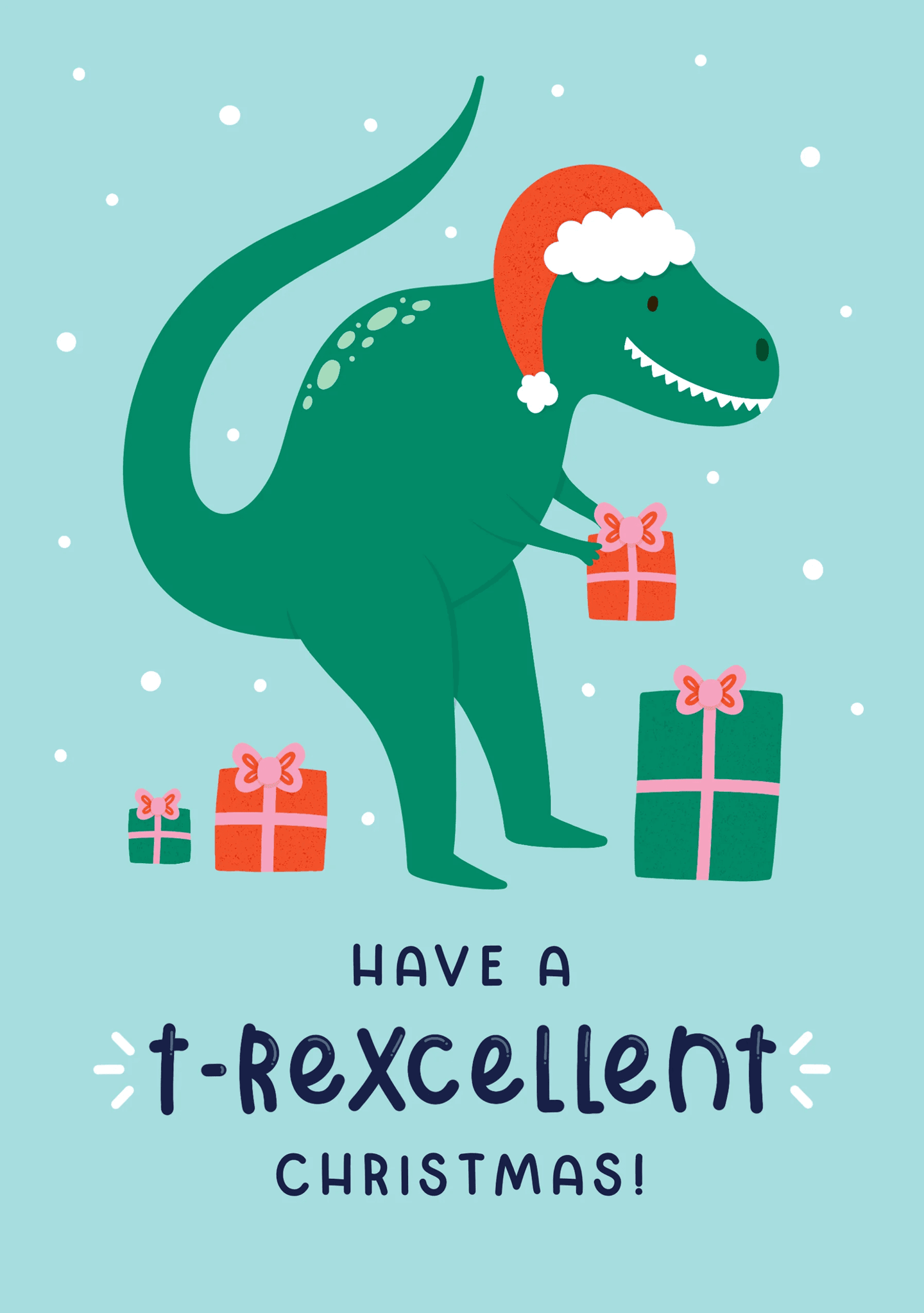 T-Rexcellent Christmas Card