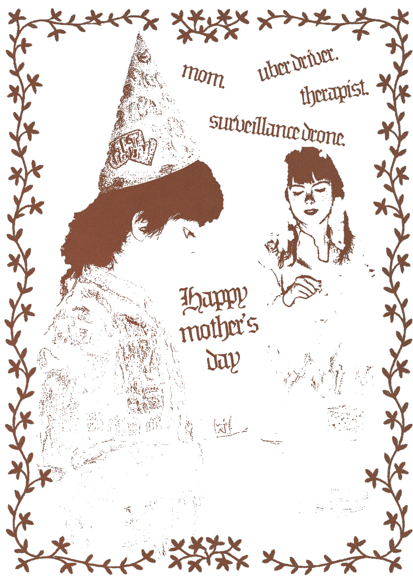Mom Uber Driver Therapist Drone Card