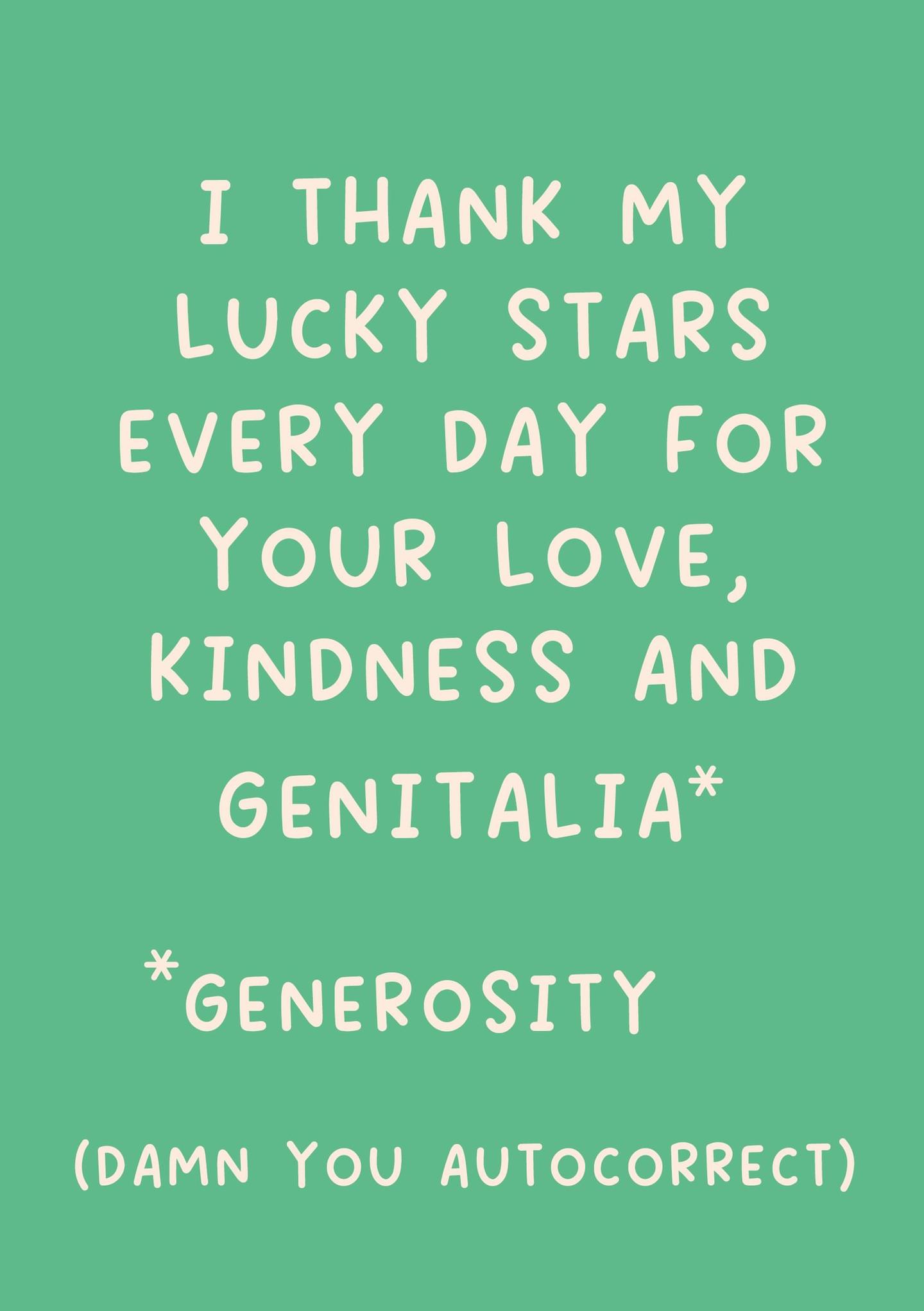 I Thank My Lucky Stars Every Day