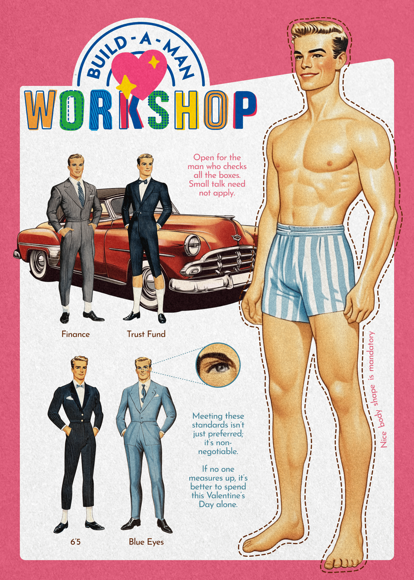 Build-A-Man Workshop Card