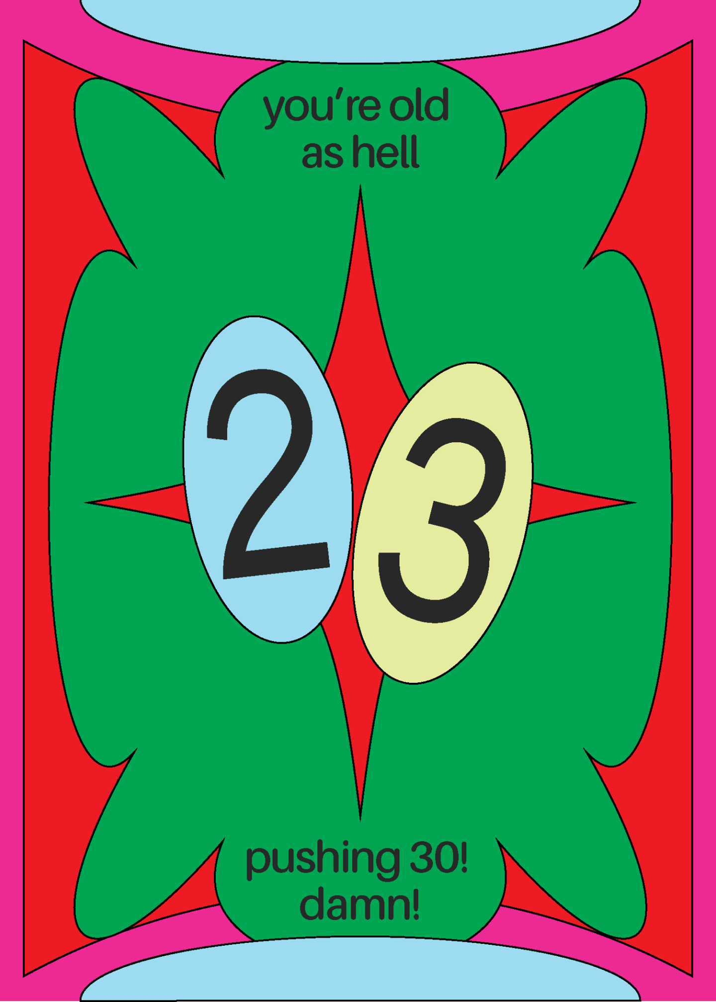 You're Old As Hell 23rd Birthday Card