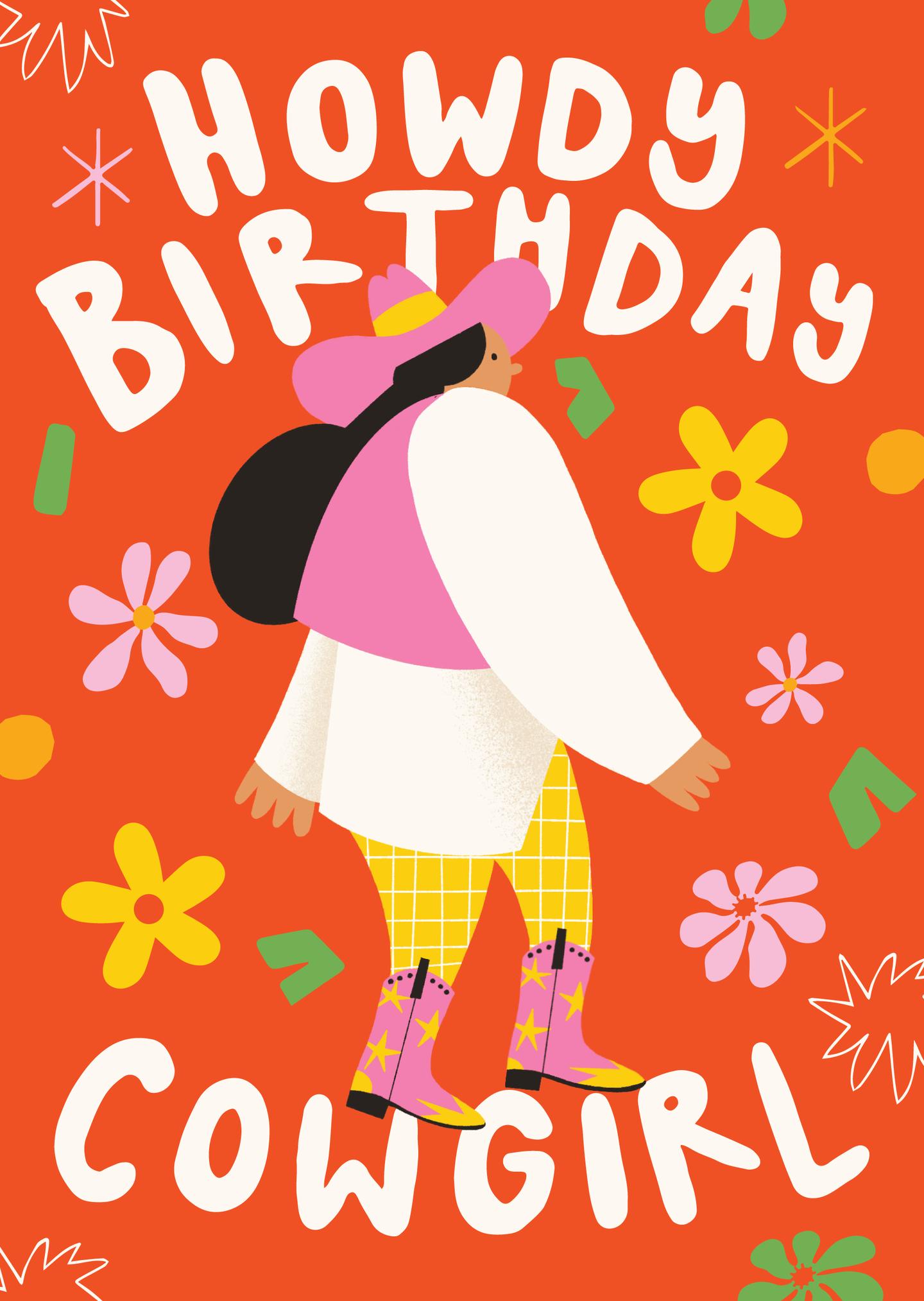 Howdy Birthday Cowgirl