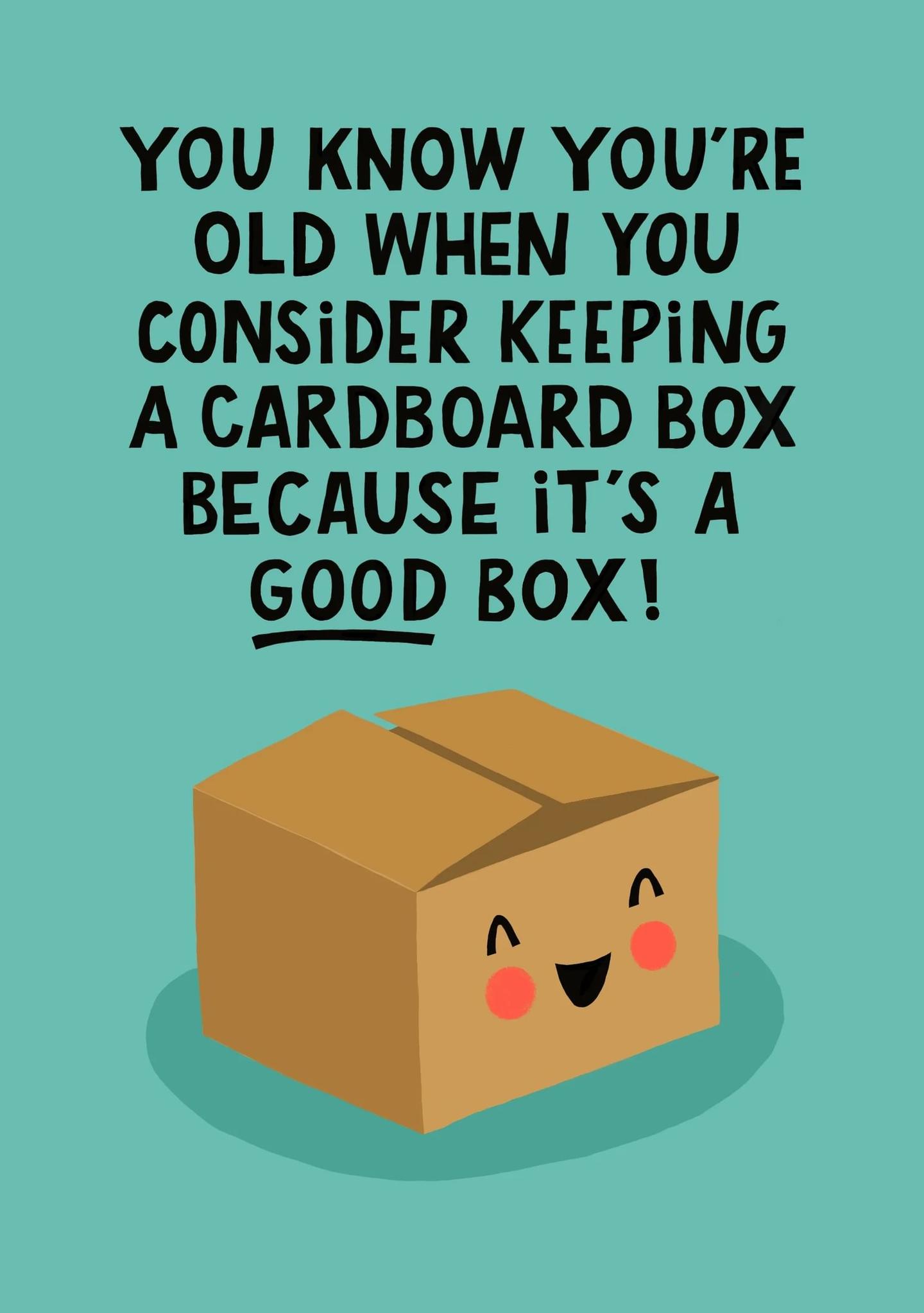 Keeping a Cardboard Box