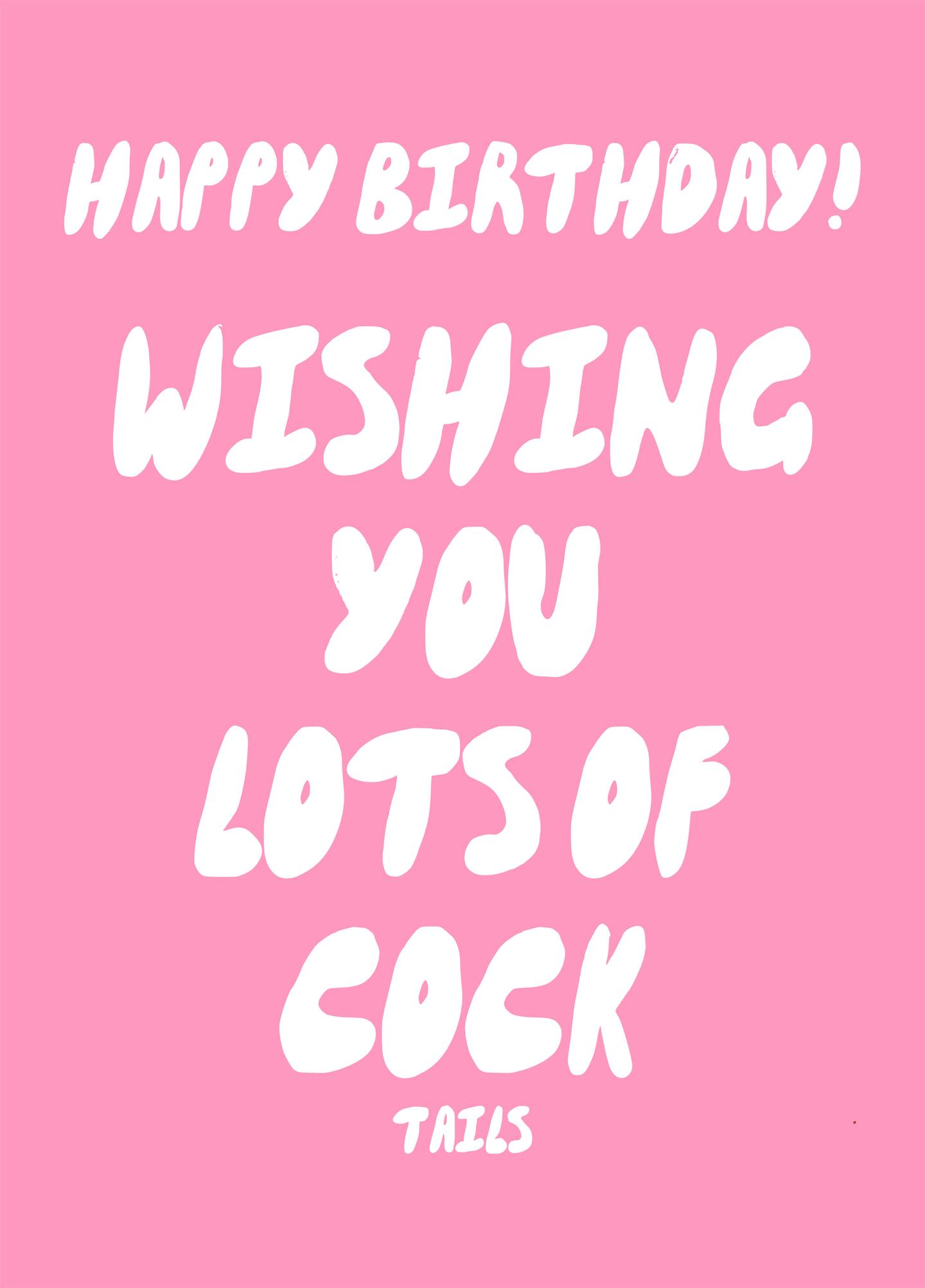Wishing You Cocktails Birthday Card