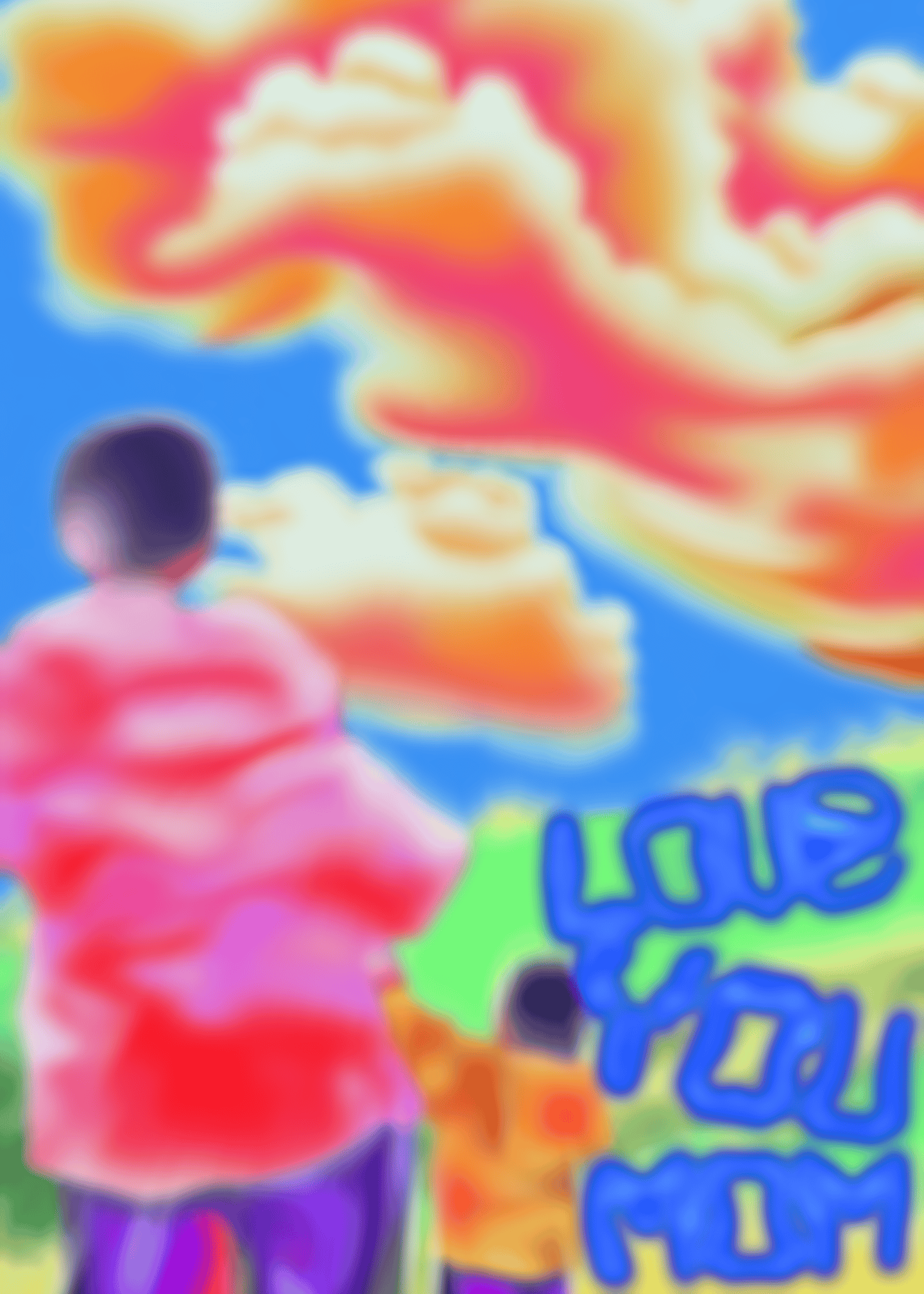 Love You Mom Cloud Card