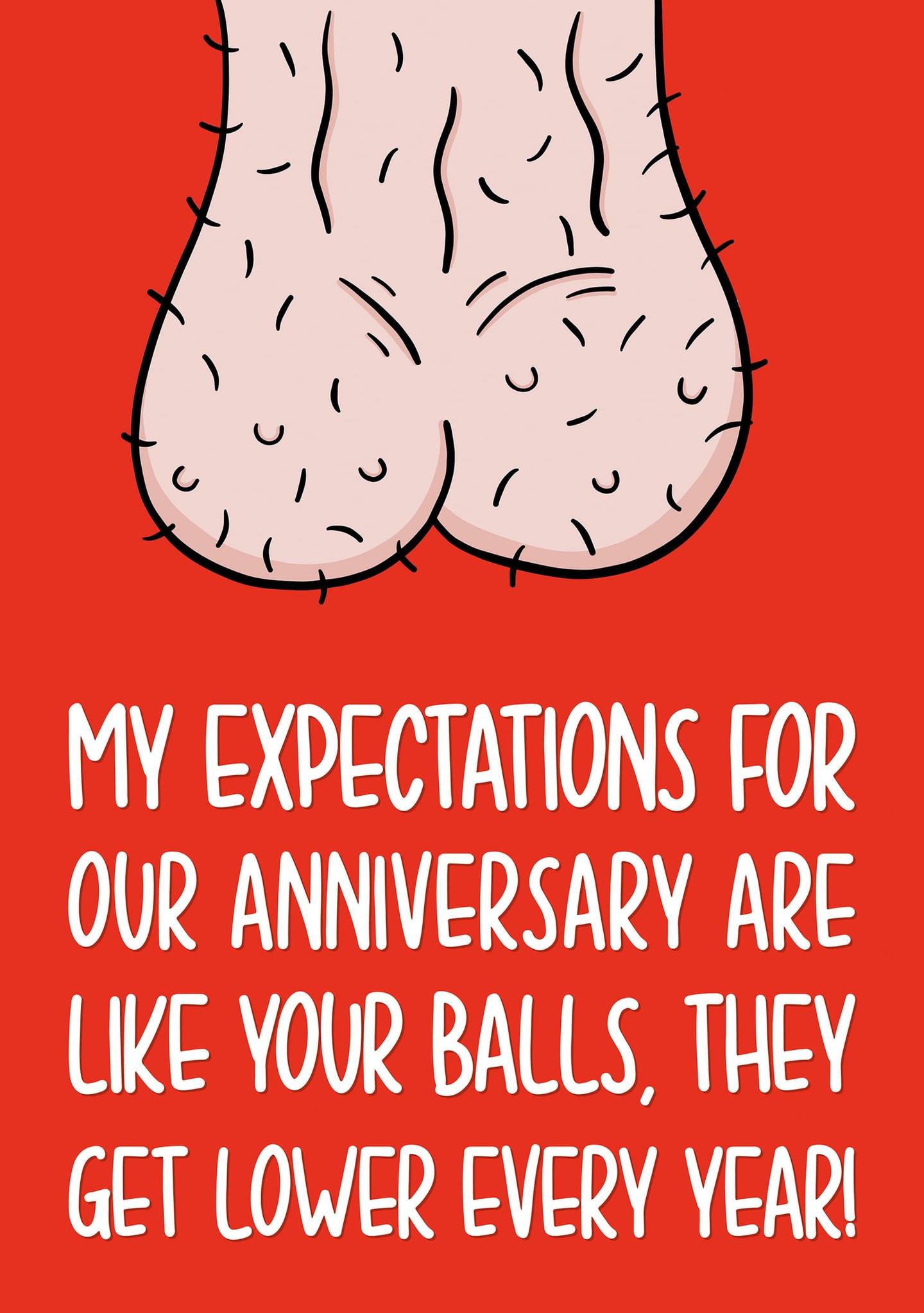 My Expectations for Our Anniversary Are Like Your Balls