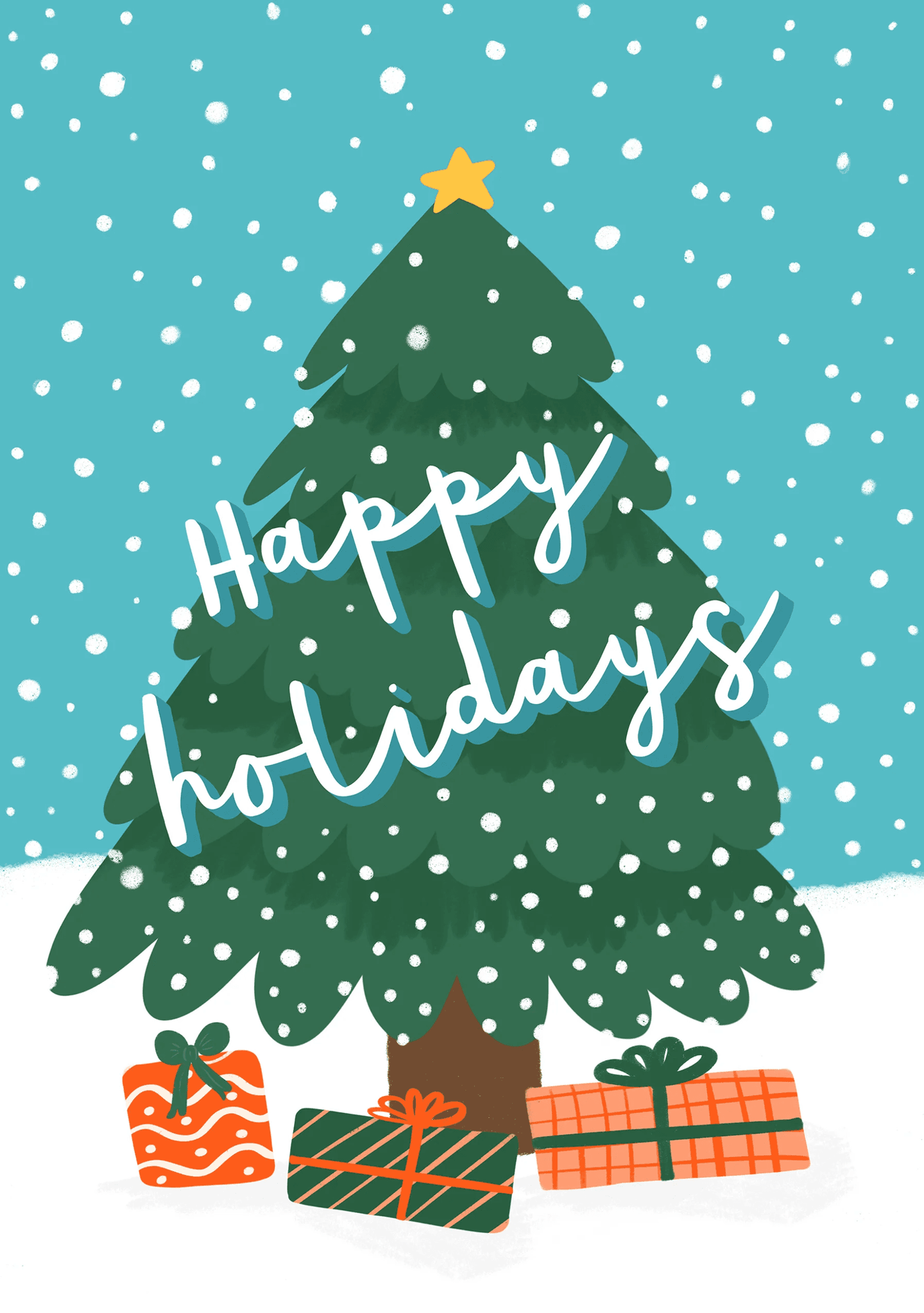 lassic Holiday Tree Card
