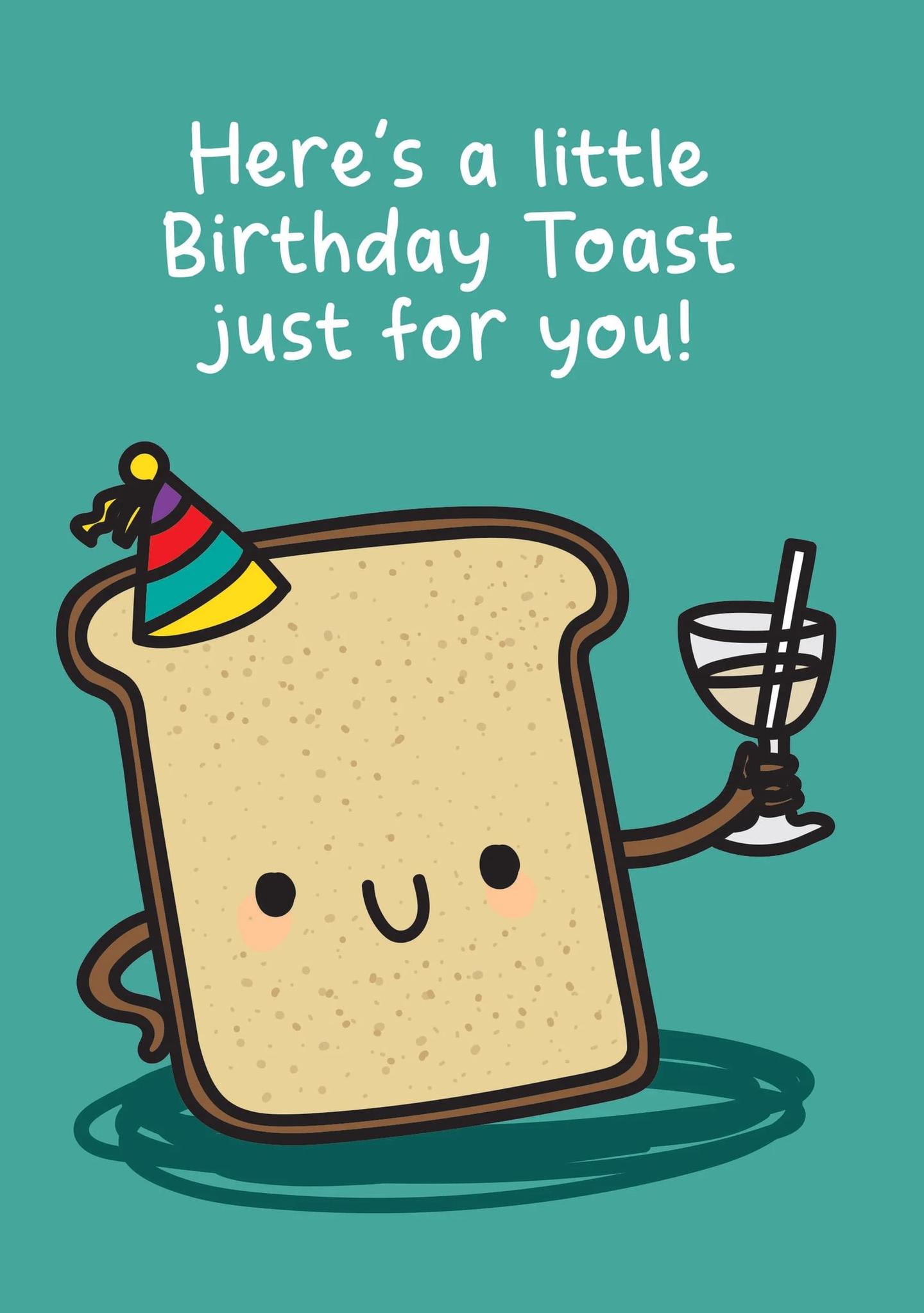 Here's a Little Birthday Toast Just for You