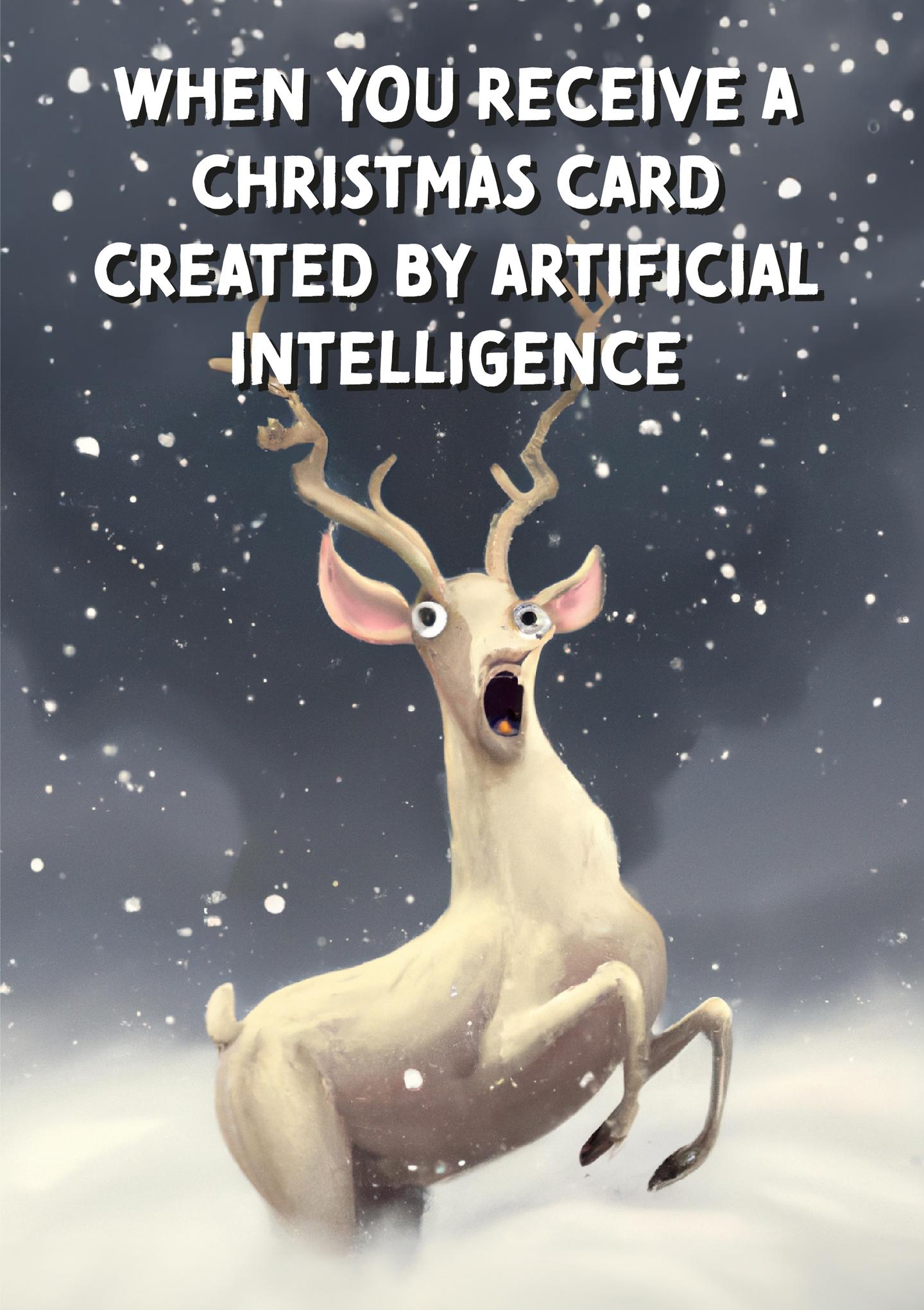 AI-Generated Christmas Card Surprise