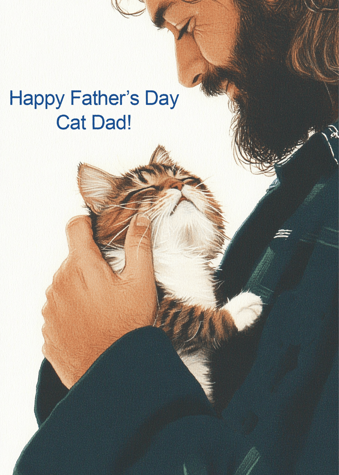 Happy Father's Day Cat Dad Card