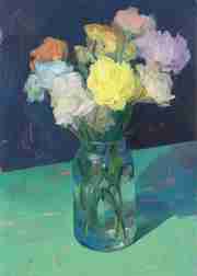 Vivid Blooms in Vase
