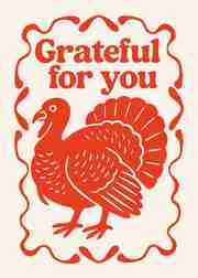 Thankful Turkey Card