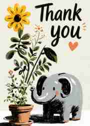 A Little Elephant Thank You