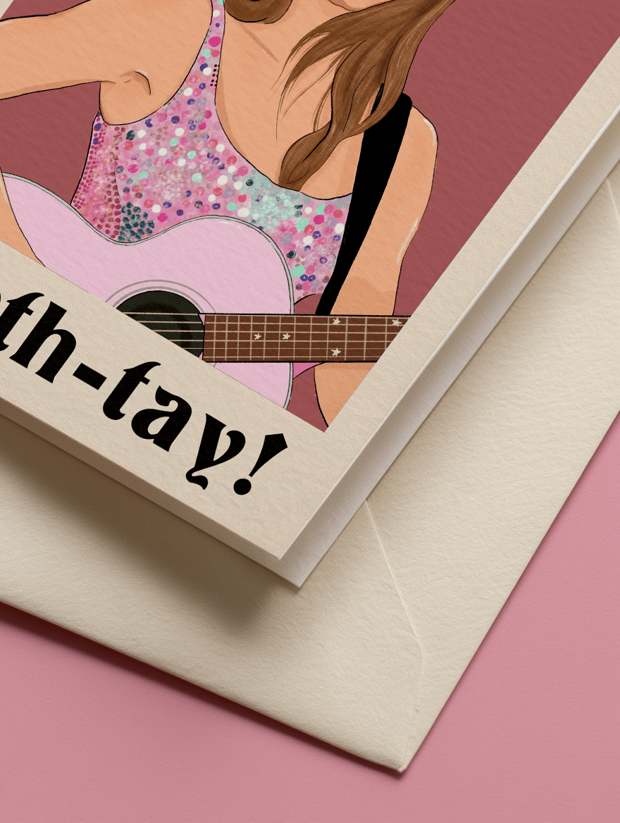 Happy Birth-tay! - Guitar mockup 2