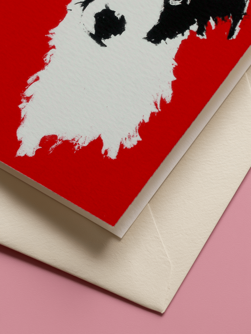 border collie illustration mockup 3
