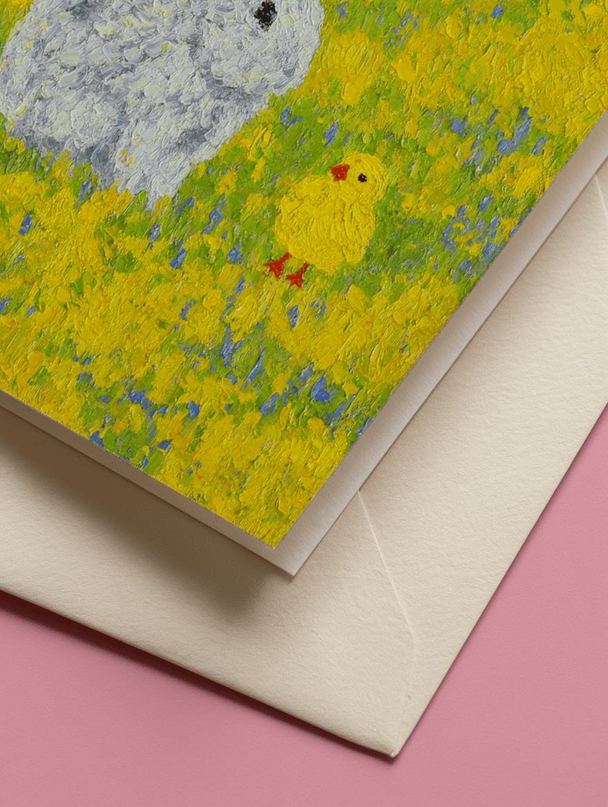 chick and bunny painting mockup 3