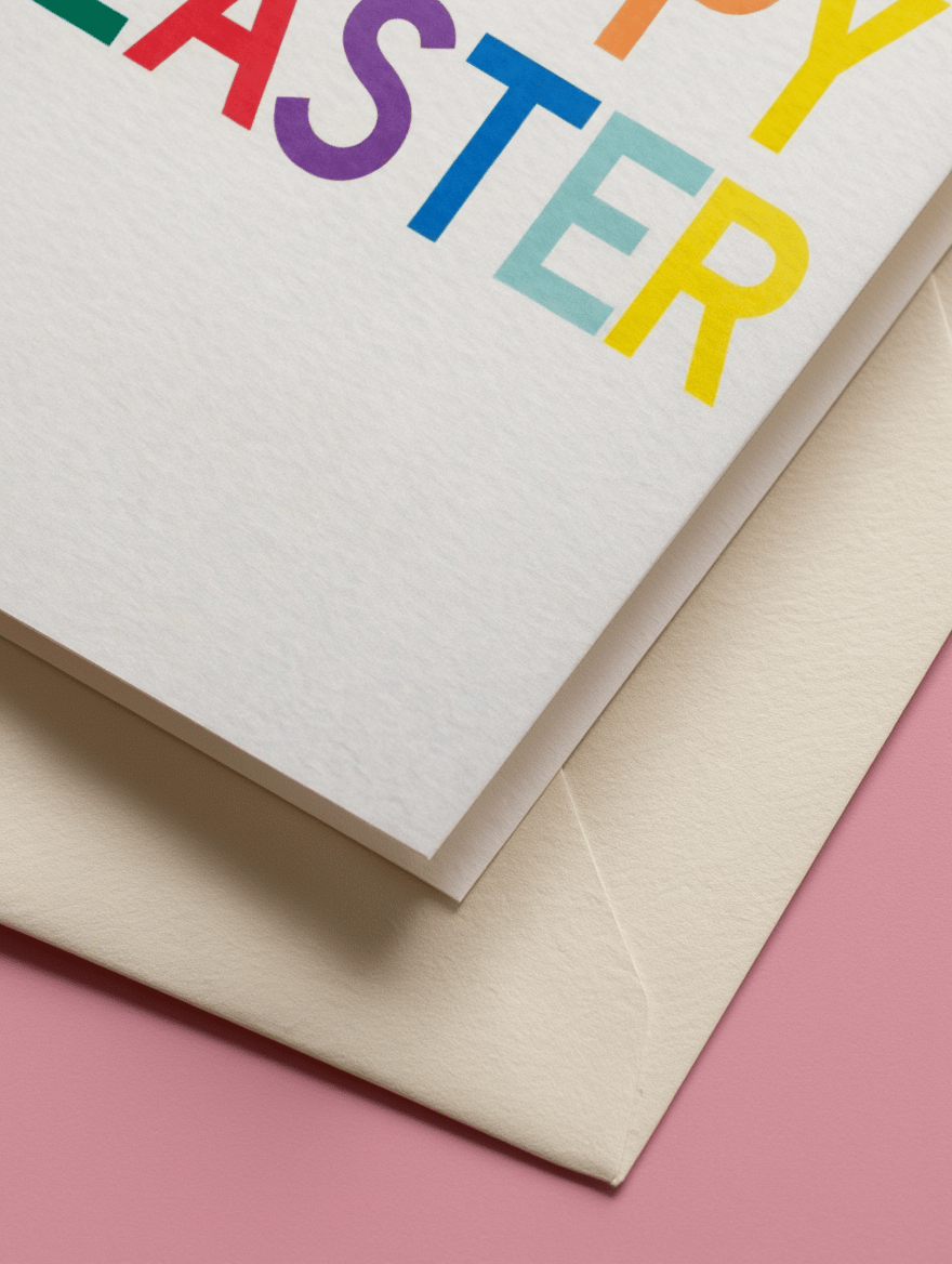 Happy easter colored mockup 3