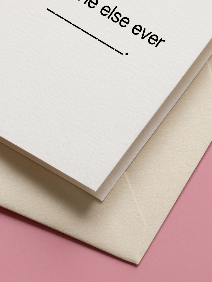 No one else ever mockup 3