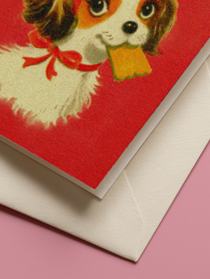 Adorable Puppy Love Card mockup 3