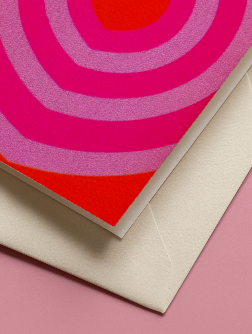 Radiant Heartbeat Greeting Card mockup 3