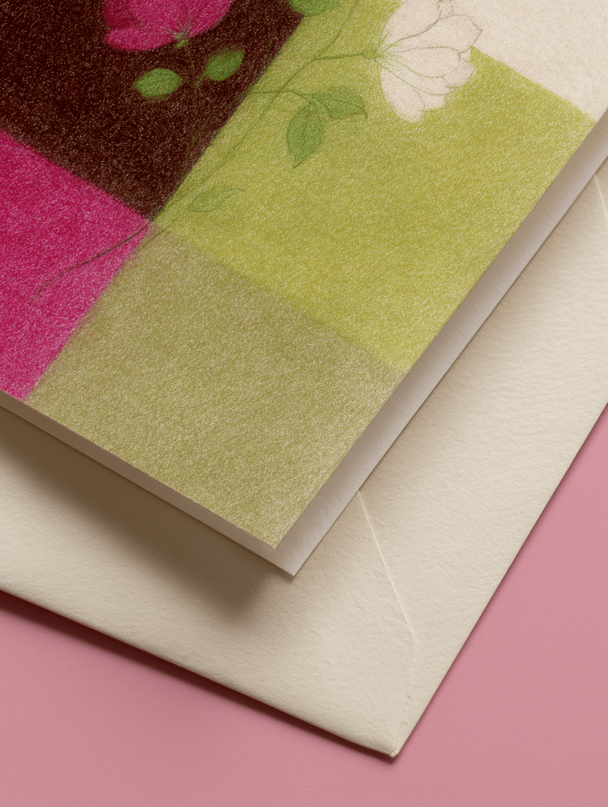 Charming Floral Elegance Card mockup 3