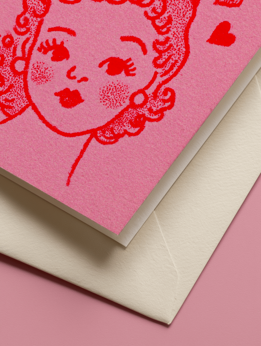 Retro Sweetheart Card mockup 3