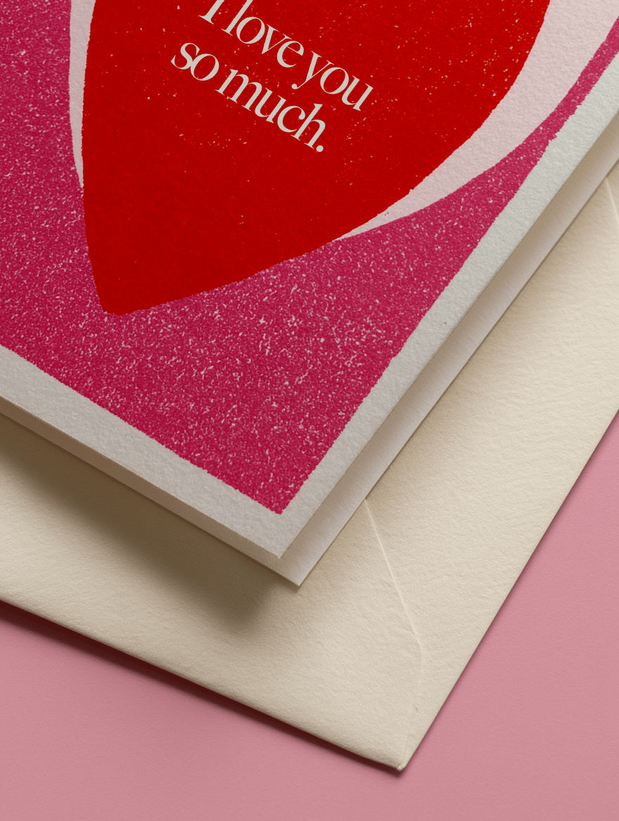 Heartfelt Love Note Card mockup 3