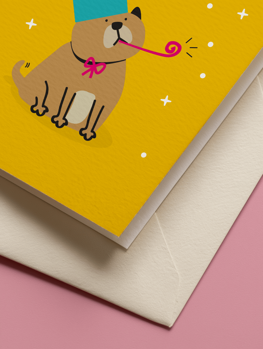 Yappy New Year Cheer Card mockup 3