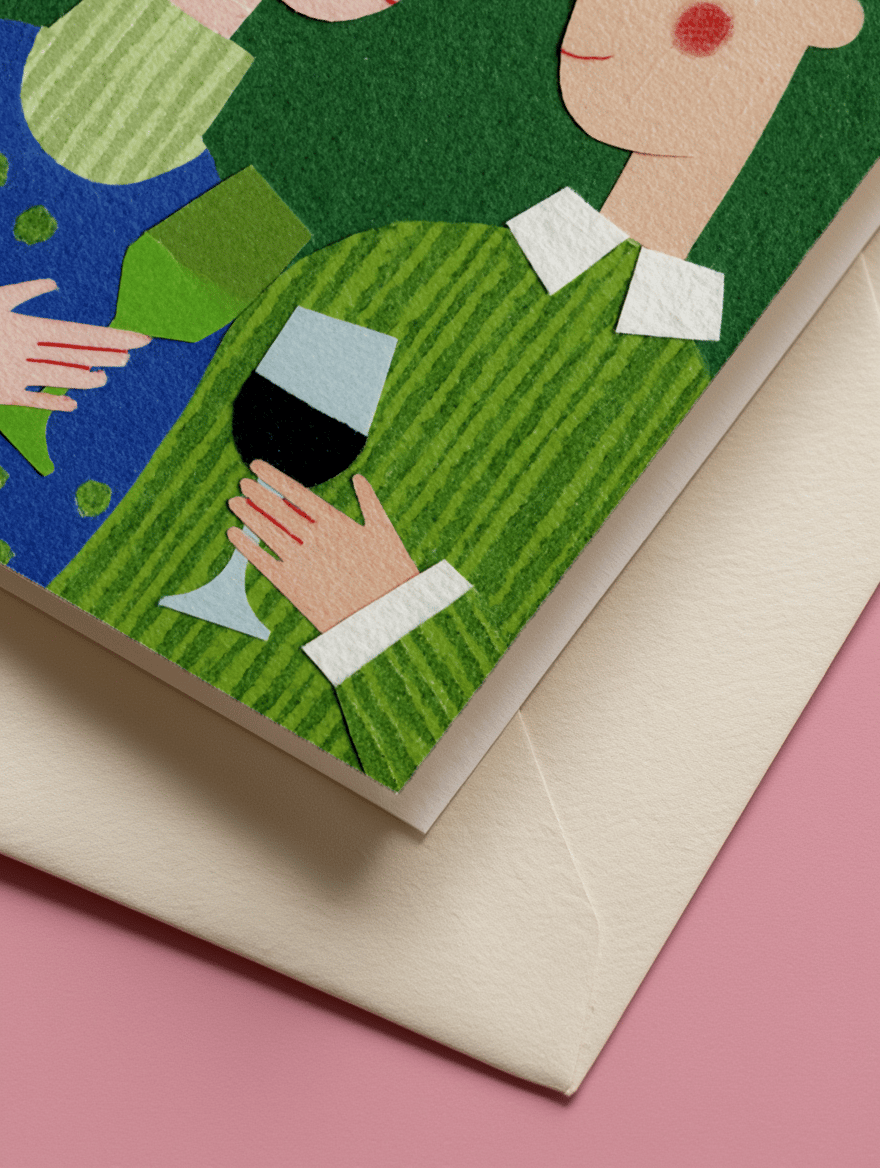 Cheers to Us This Year Card mockup 3