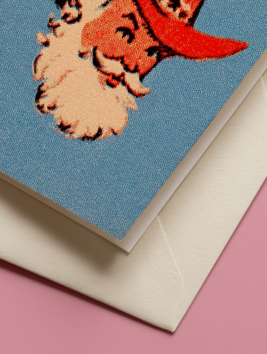 Festive Cowboy Christmas Card mockup 3