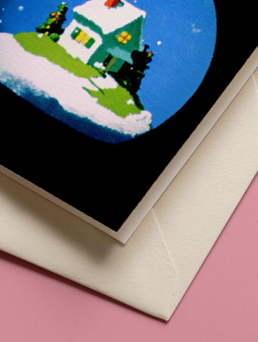 Cozy Winter Wonderland Card mockup 3