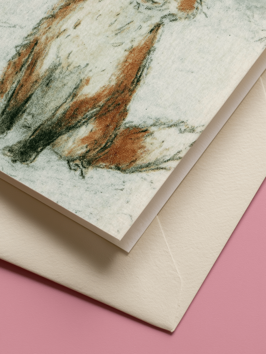 Festive Fox Holiday Card mockup 3