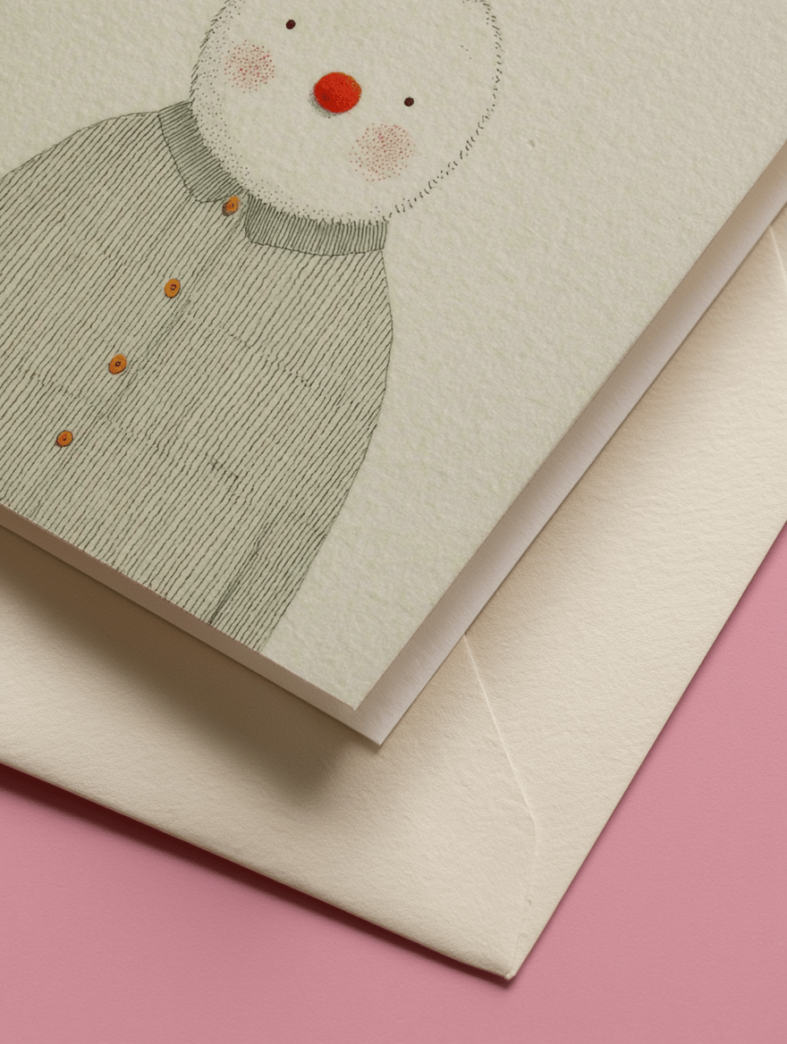 Chillest Snowman Greeting Card mockup 3