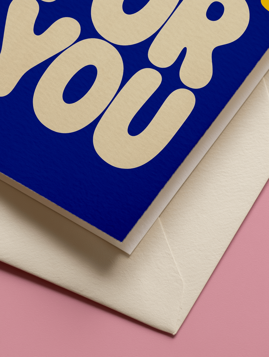 Colorful Thank You Card mockup 3